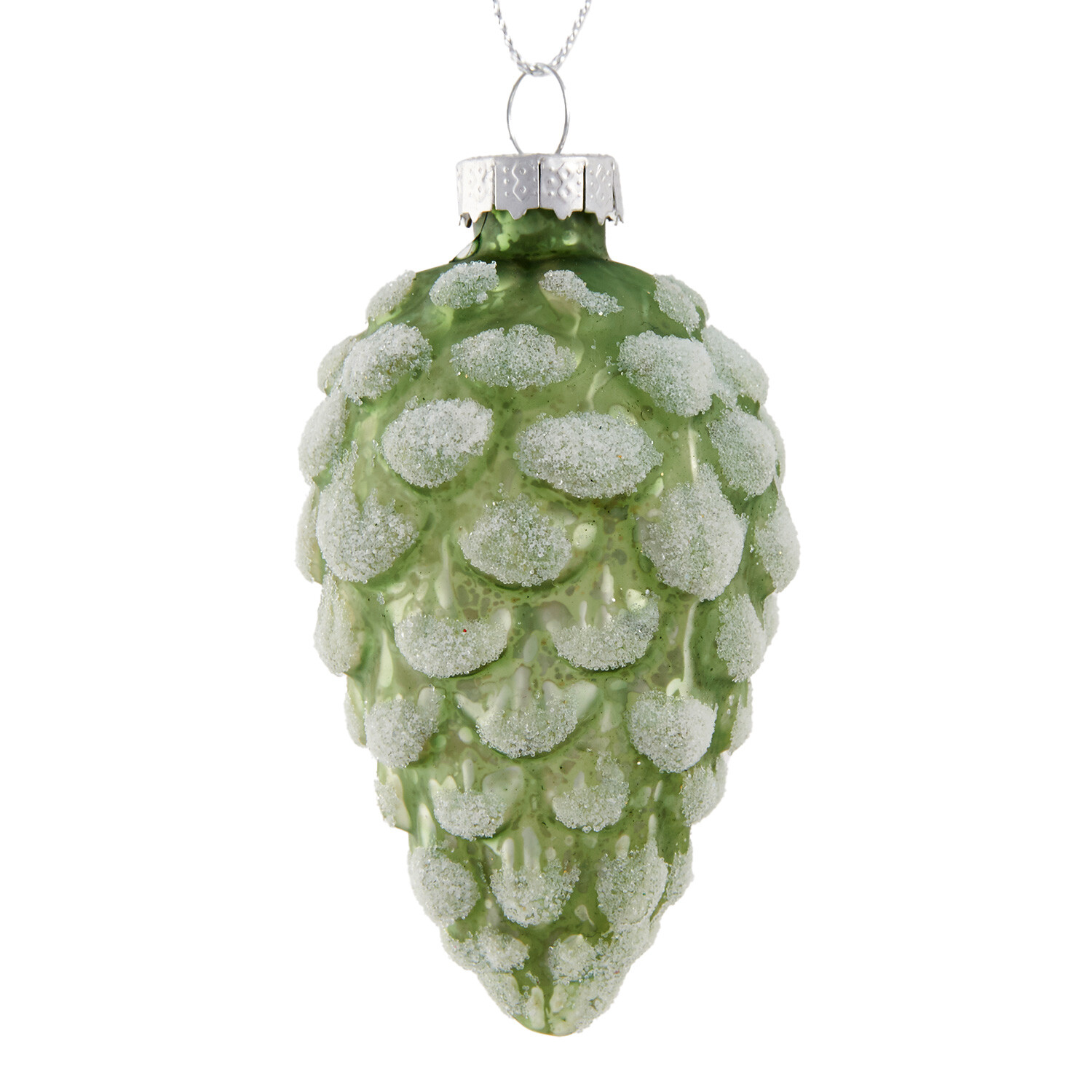 Sage Green Frosted Pinecone or Acorn - Sage Image 2