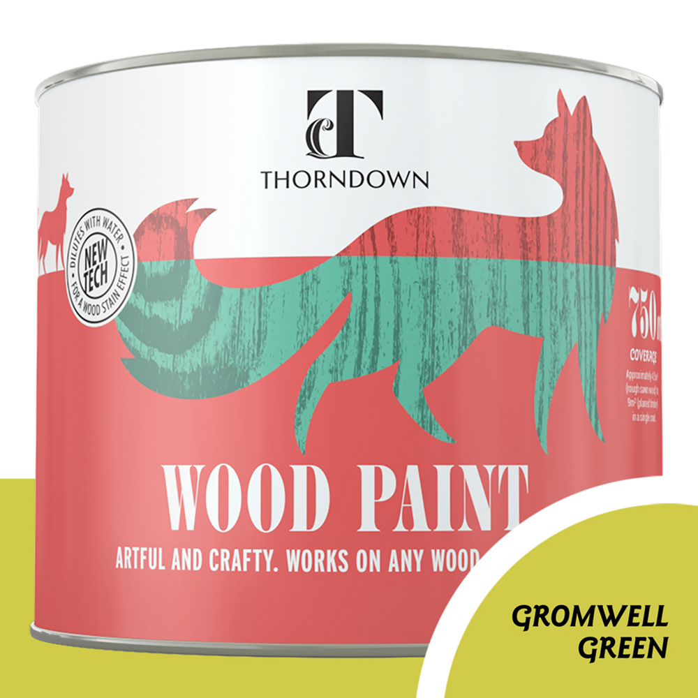 Thorndown Gromwell Green Satin Wood Paint 750ml Image 3