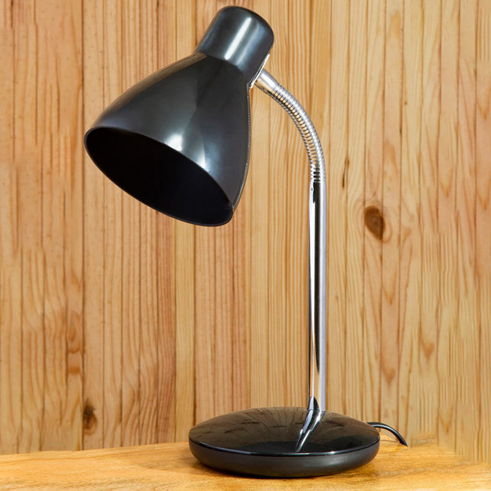 Premier Housewares Finley Black Desk Lamp Image 2