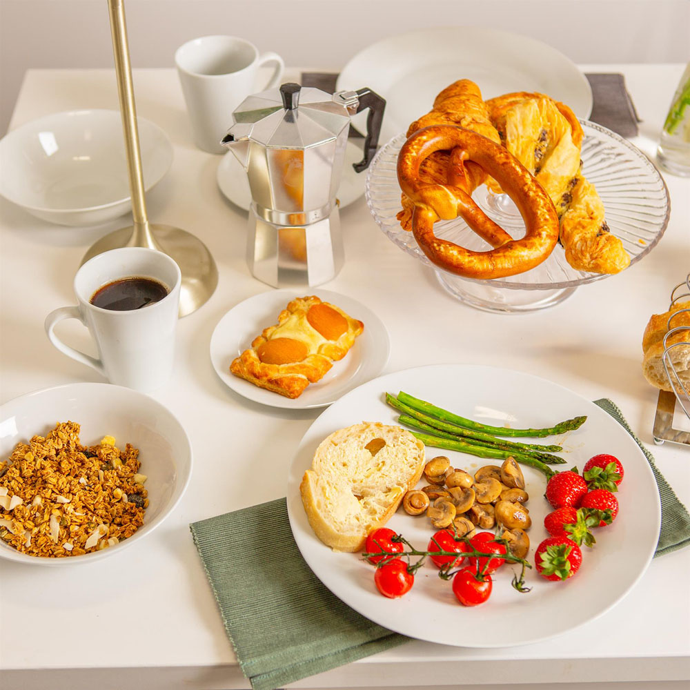Argon Tableware White Porcelain 18 Piece Dinner Set Image 2