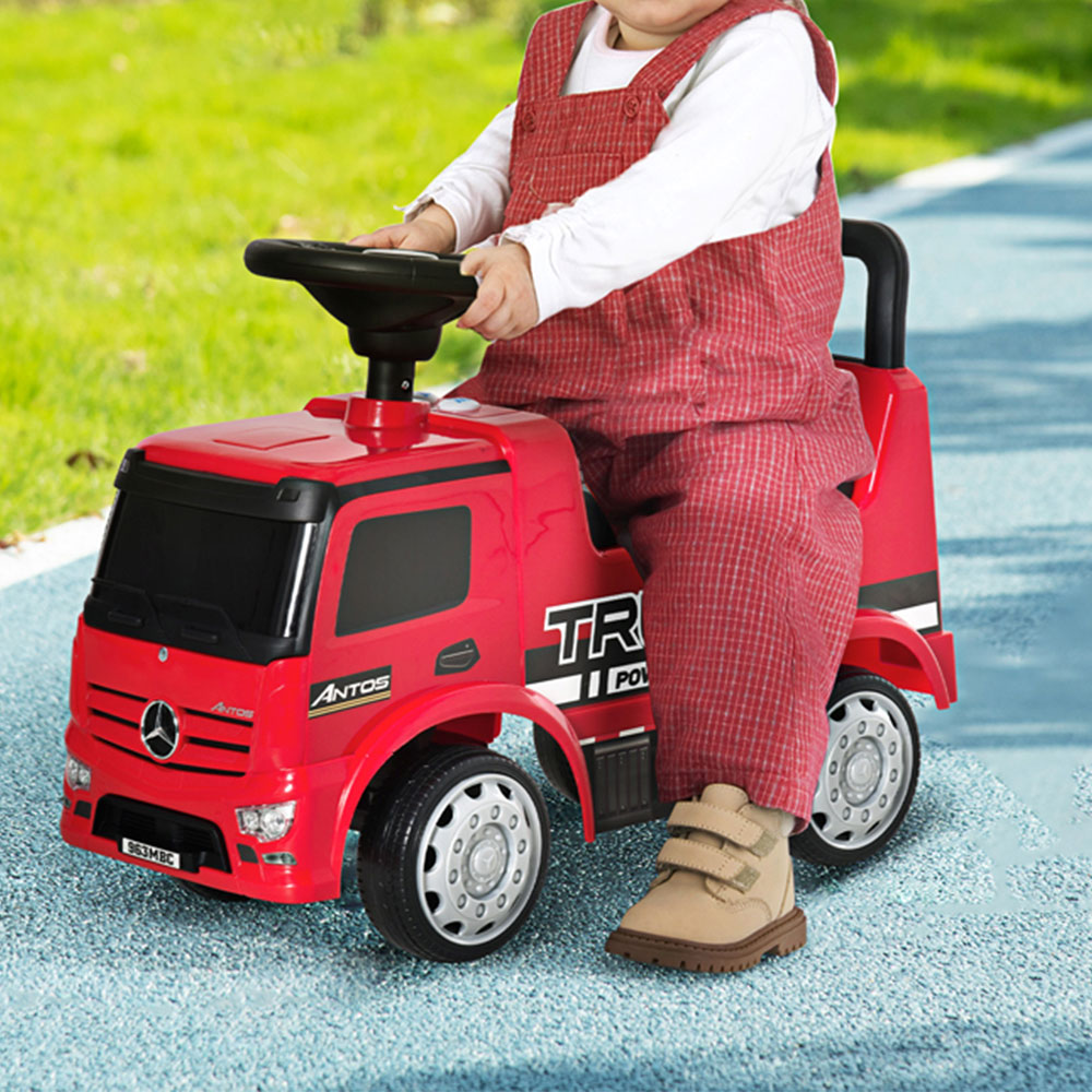 HOMCOM Kids Red Foot-To-Floor Sliding Car Truck with Interactive Features Image 2