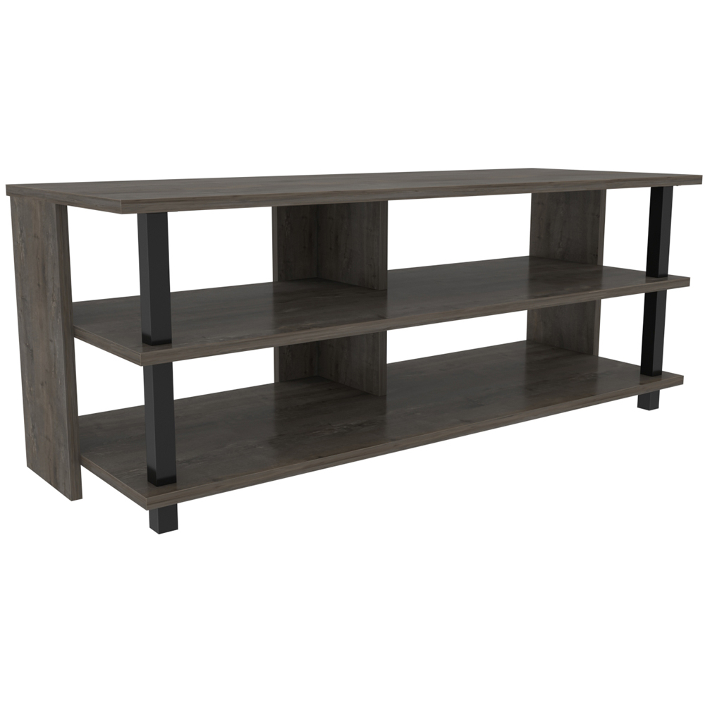 Decorotika Pueblo 4 Shelf Black Wenge TV Stand for 55 inch TV Image 2