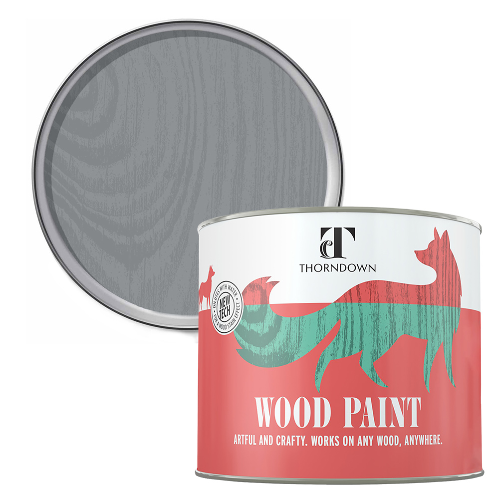 Thorndown Lead Grey Satin Wood Paint 750ml Image 1