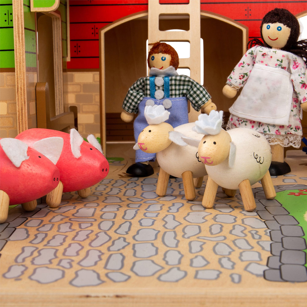 Tidlo Wooden Cobblestone Farm Toy Bundle Image 6