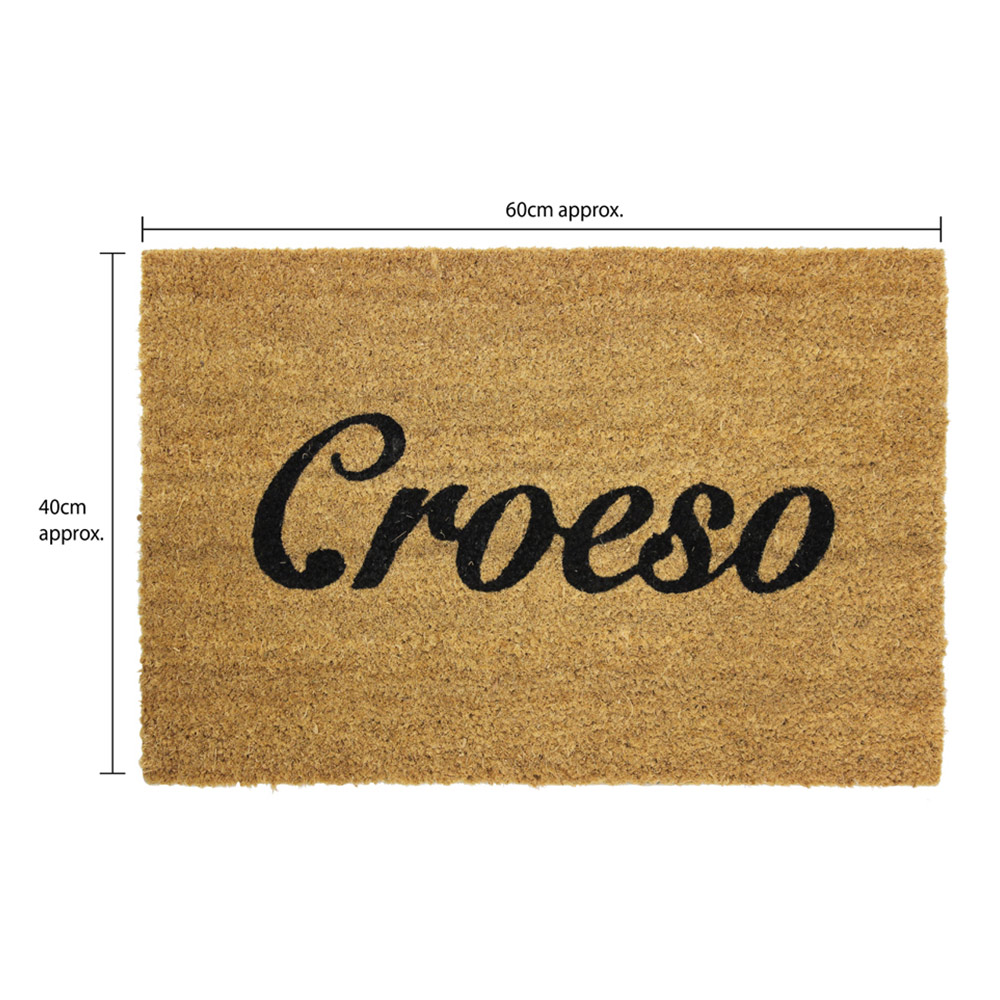 JVL Latex Coir Croeso Doormat 40 x 60cm Image 4