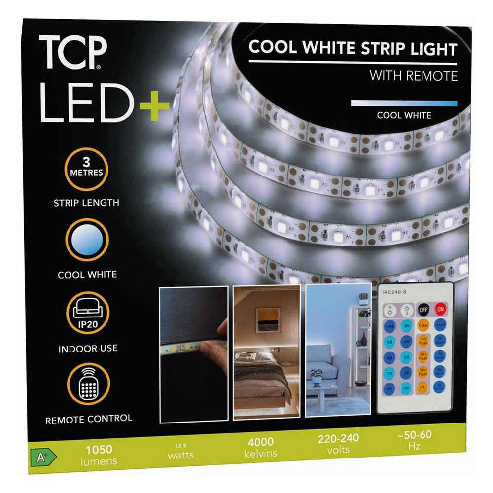 TCP Remote Tape Light Cool White 3M Image 4