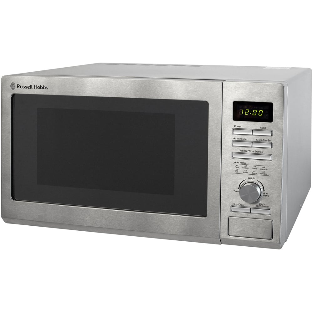 Russell Hobbs RHM2563 Silver 25L Stainless Steel Solo Microwave 900W Image 1