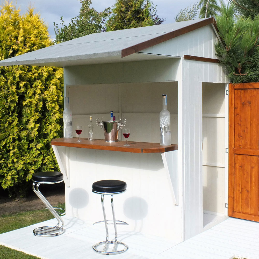 Shire 6 x 4ft Apex Garden Bar Shed Image 3