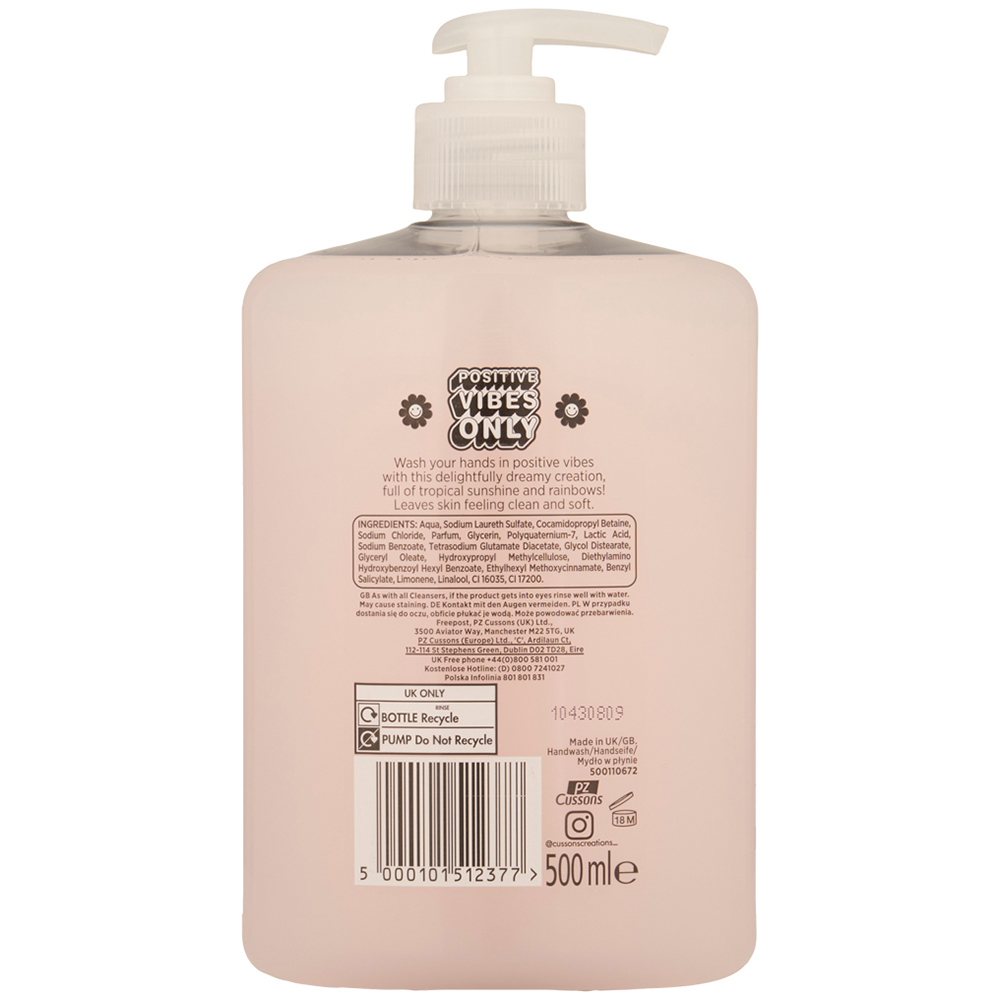 Cussons Creations Positive Vibes Hand Wash 500ml Image 5