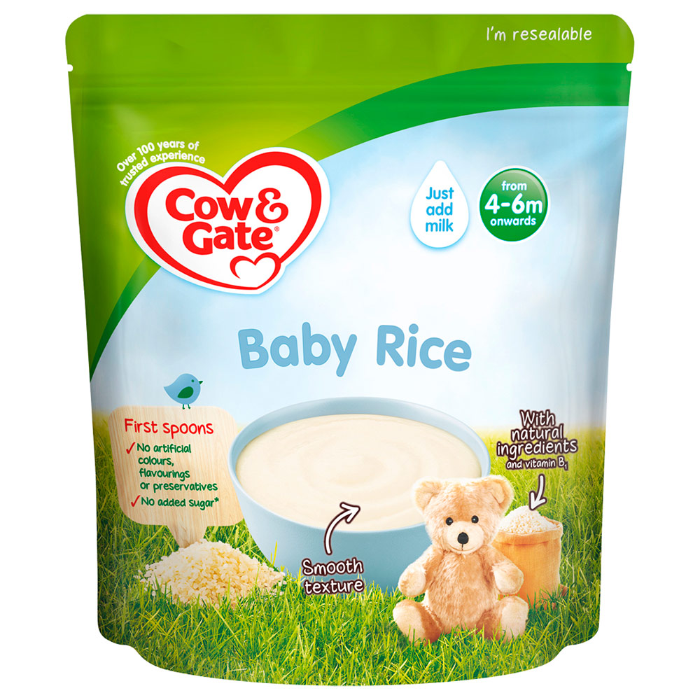 Cow and Gate Baby Cereal Rice 100g Image 1