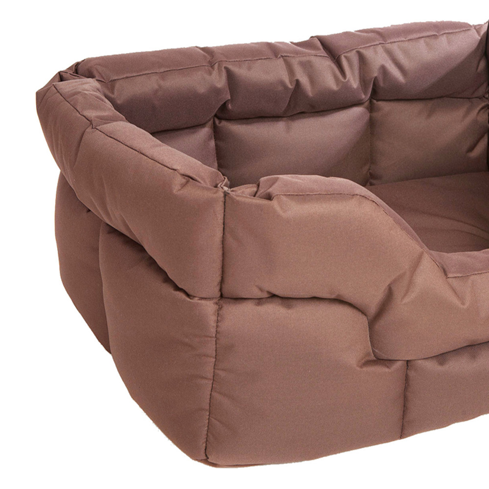 P&L XL Brown Heavy Duty Dog Bed Image 2
