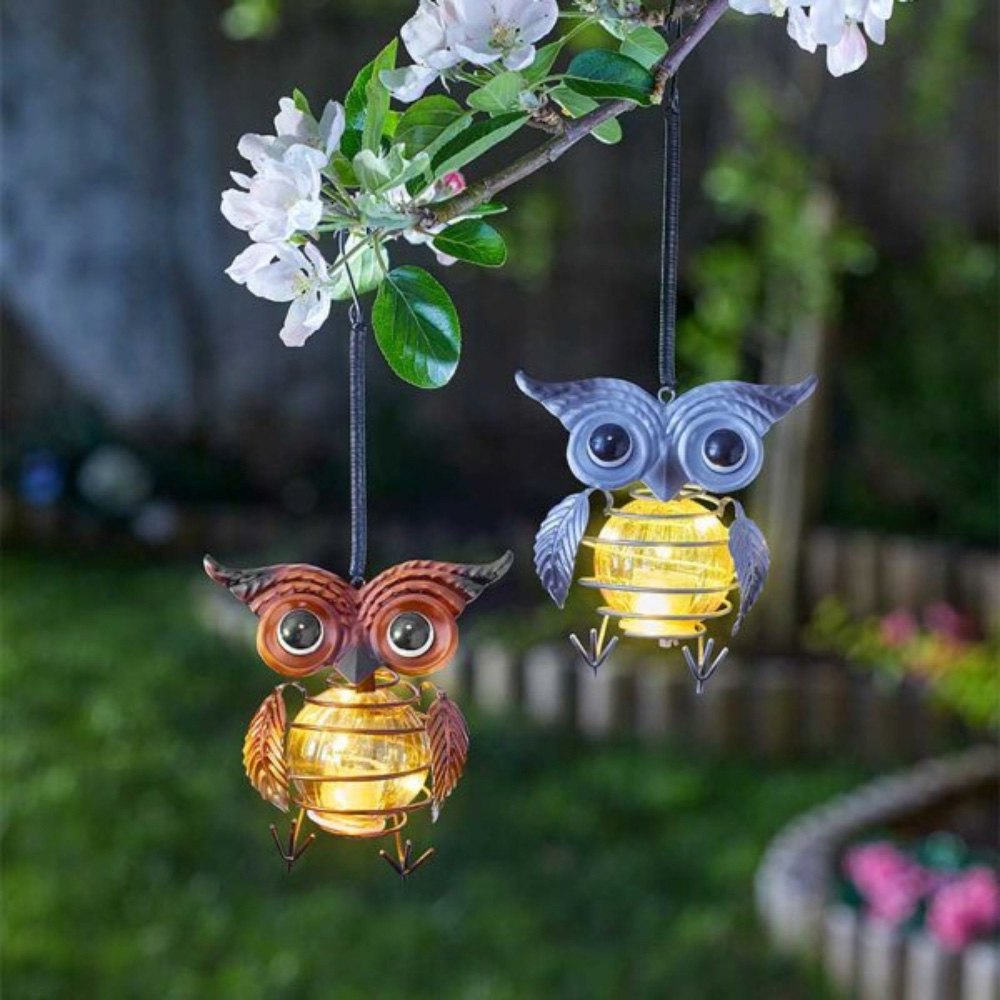 Garden Mile Hanging Owl Solar LED Light Image 2
