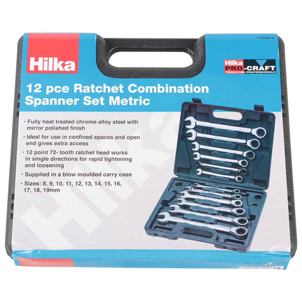 Hilka 12 Piece Metric Ratchet Spanner Set Image 2