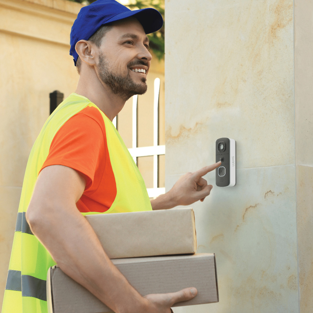 Swann EVO HD Wireless 140 Degree View Angle Wi-Fi Video Doorbell and Chime with 2 Way Audio 32GB Image 5