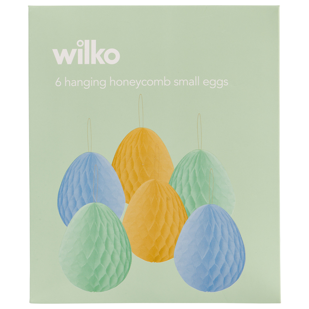 Wilko Hanging Honeycomb Small Eggs 6 Pack Image 3