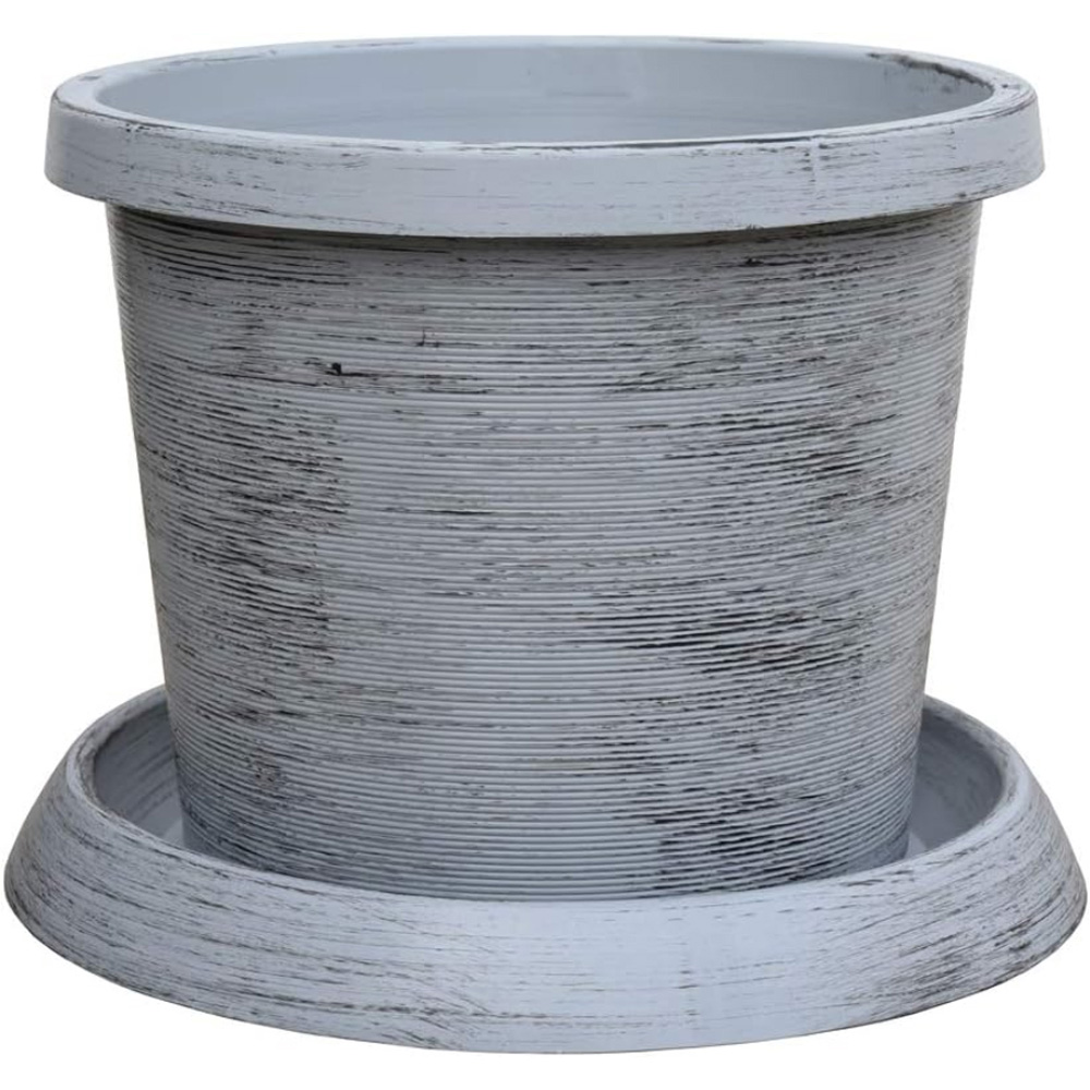 Garden Gear Modern Grey Tower Plant Pot Kit Image 3