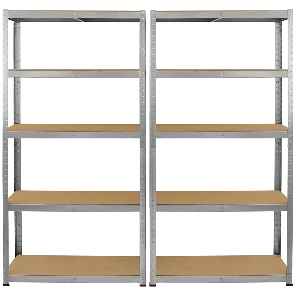 Monster Shop Galwix Galvanised Steel Shelves Set of 2 Wilko