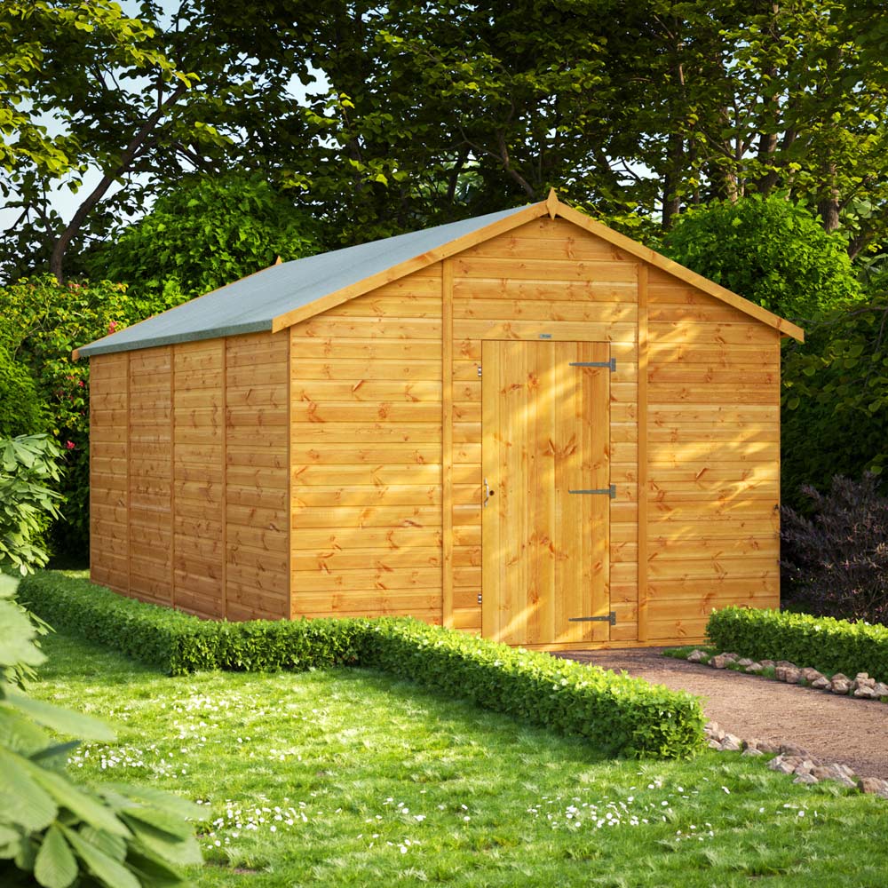 Power Sheds 16 x 10ft Apex Wooden Shed Image 2