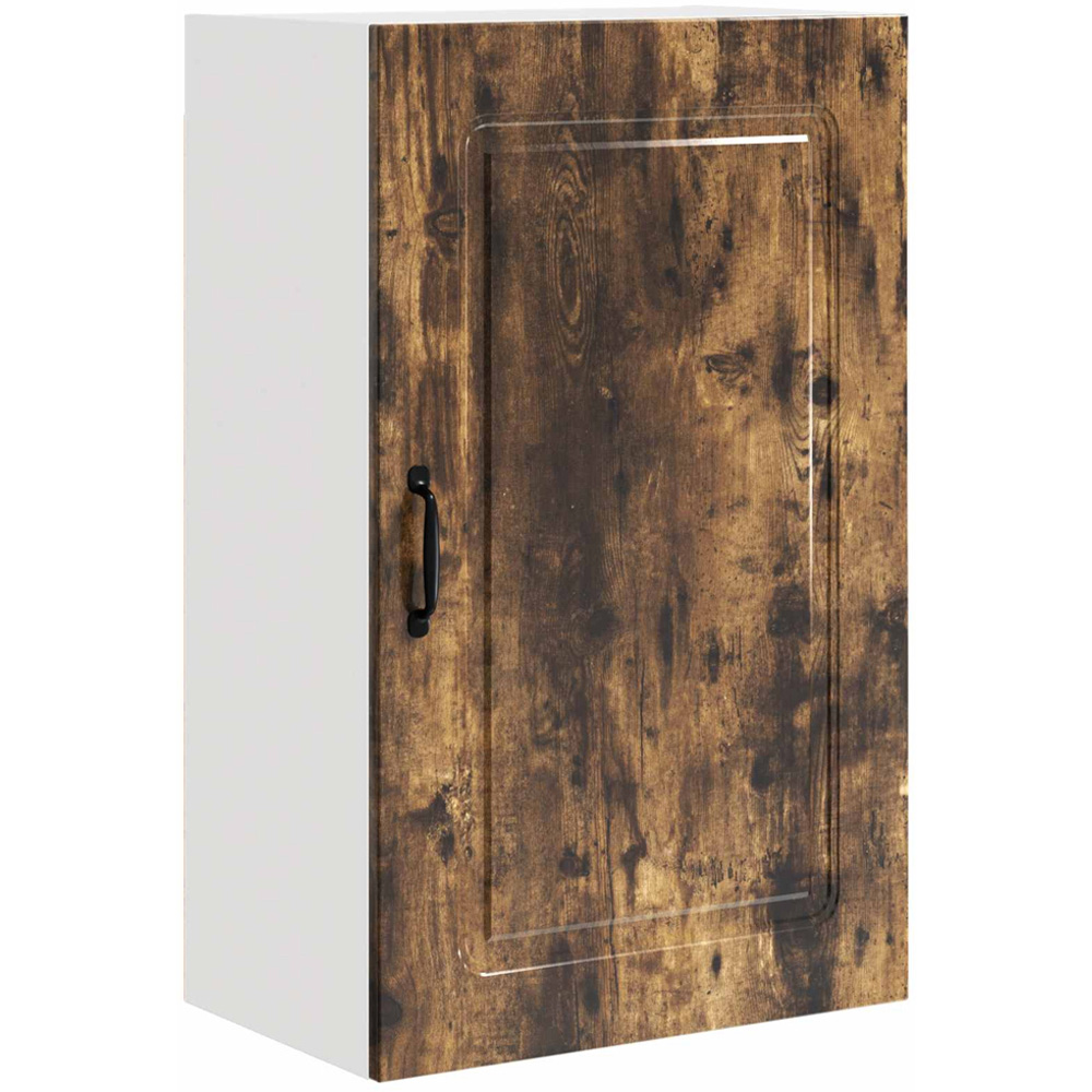 vidaXL Kalmar Single Door Smoked Oak Wall Kitchen Cabinet Image 2