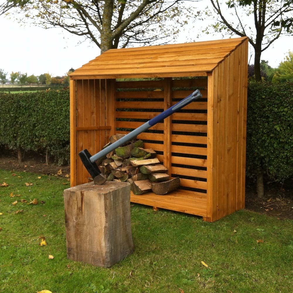 Shire 4.1 x 1.1ft Small Log Store Image 3