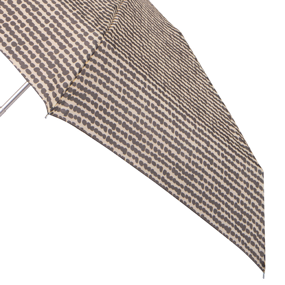 Wilko By Totes Charcoal Dash Print Compact Umbrella Image 6
