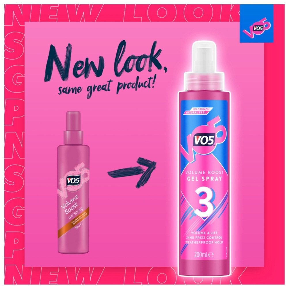 VO5 Volume Boost Hair Styling Gel Spray 200ml 3 Pack Image 8