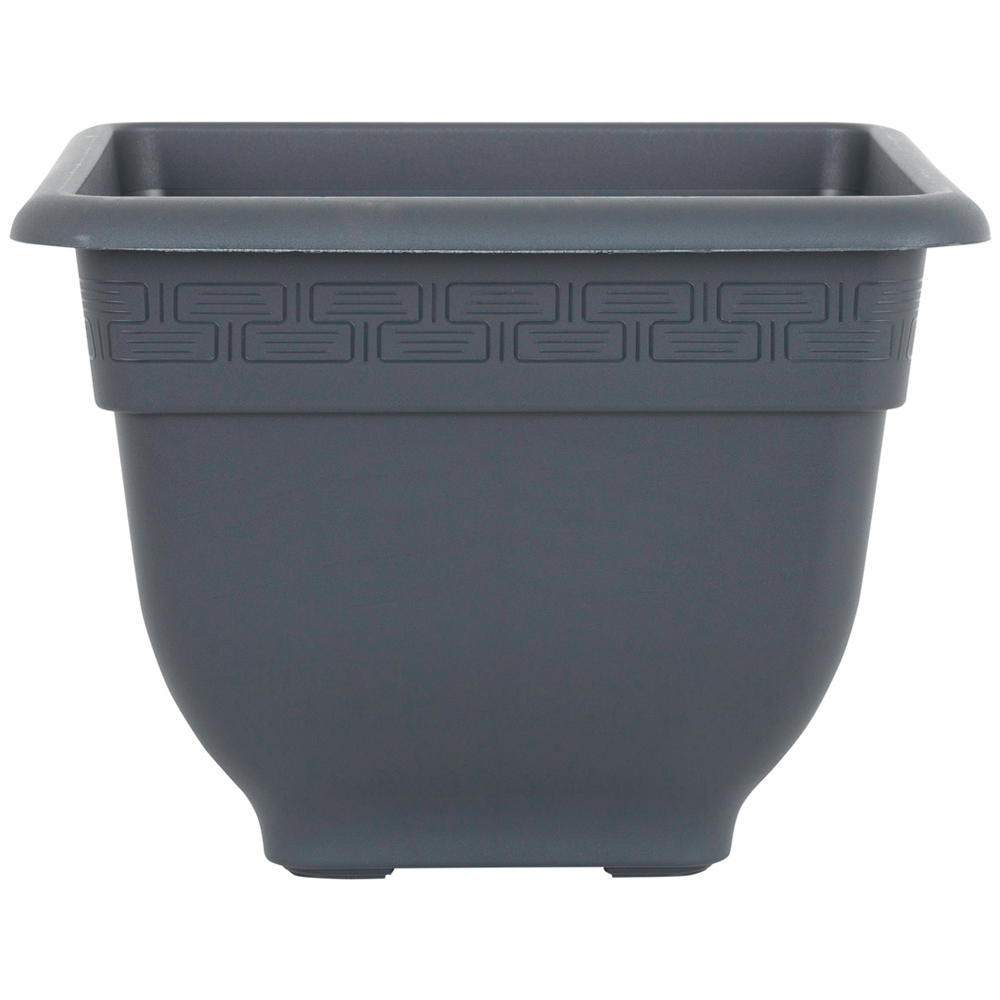 Wham Bell Pot Slate Recycled Plastic Square Planter 37cm 4 Pack Image 3