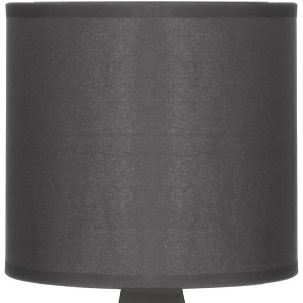 Premier Housewares Bulbus Grey Ceramic Table Lamp Image 4