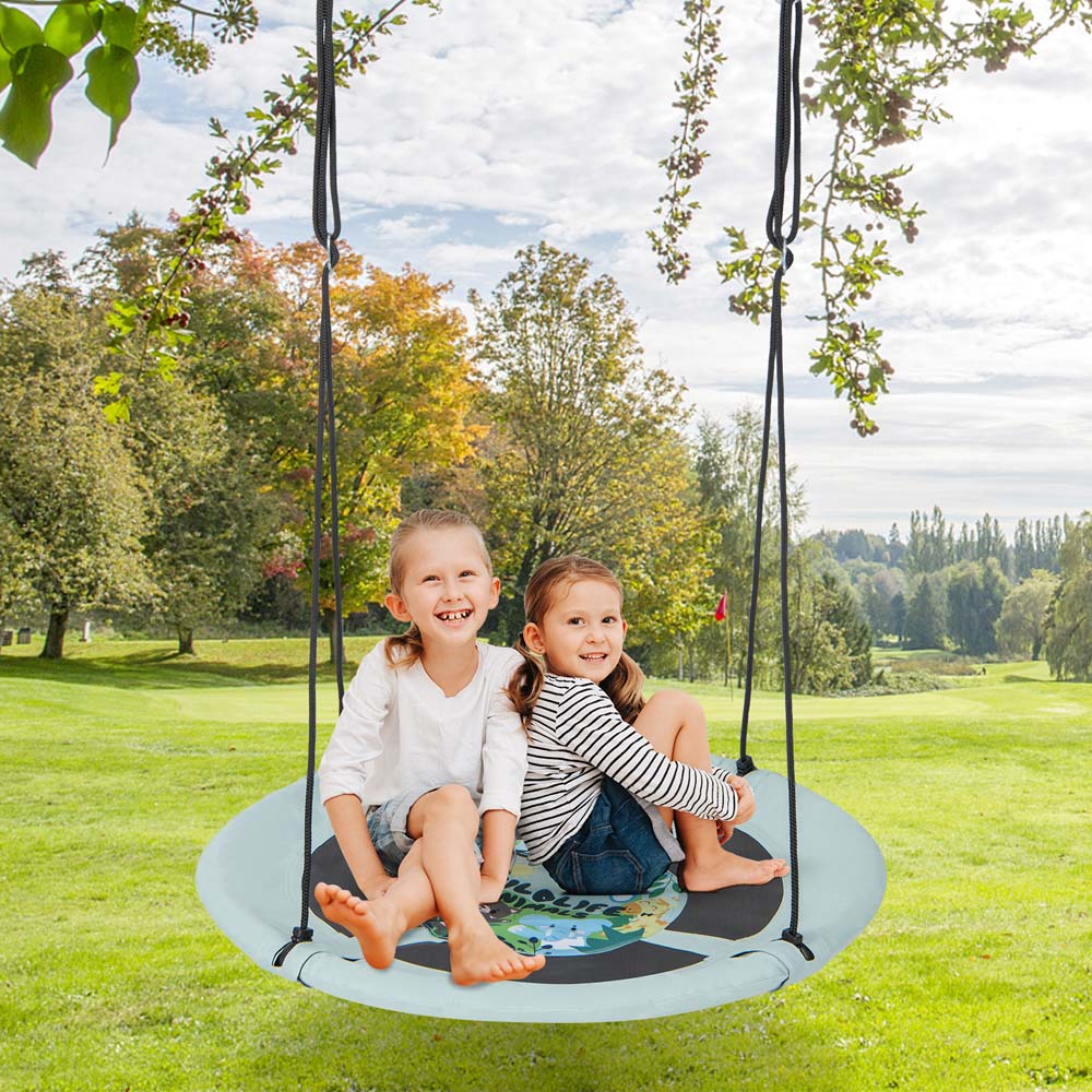 Costway Green Saucer Tree Swing 104cm Image 2