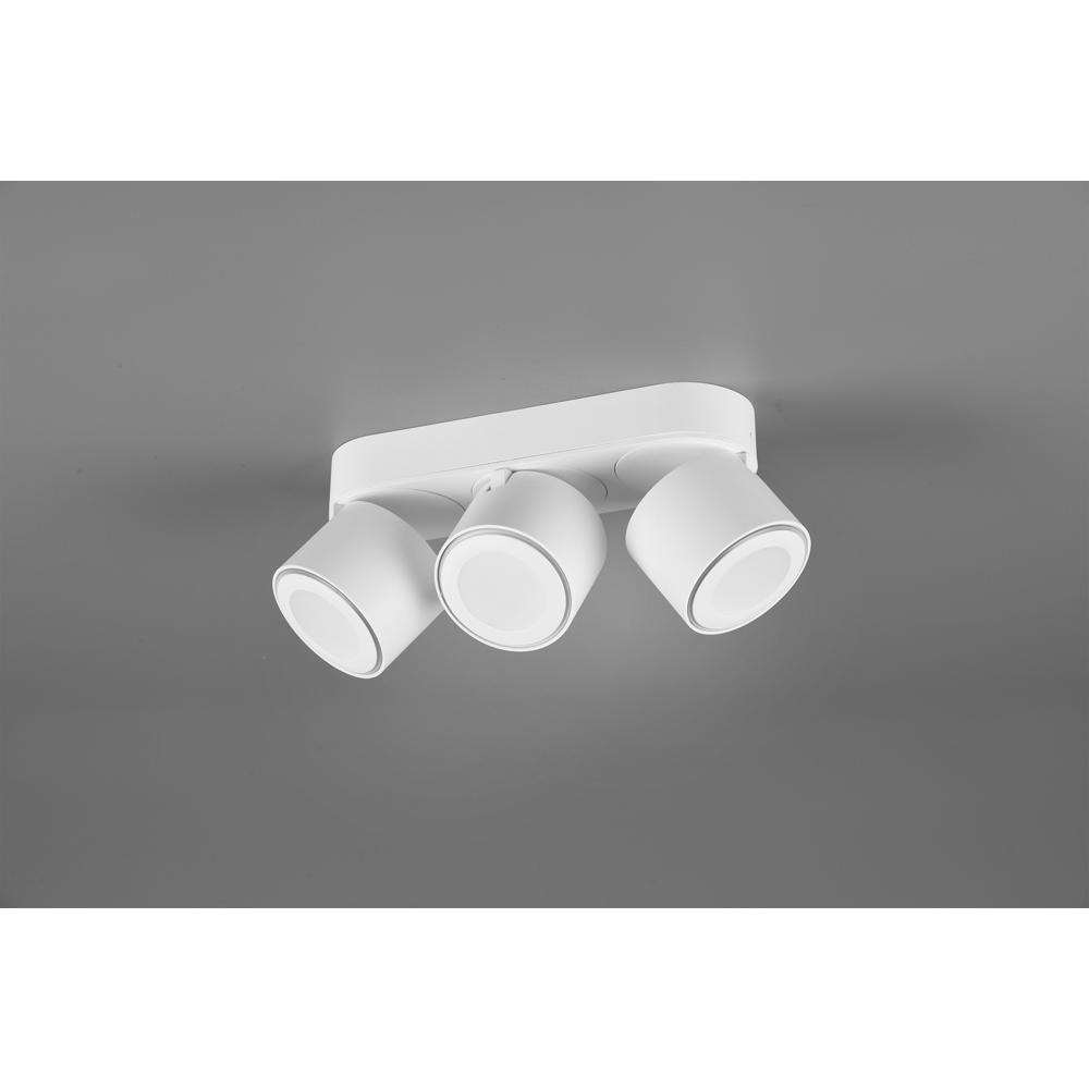 TRIO Taurus 3 Way White Matt Integrated LED Ceiling Light Image 7