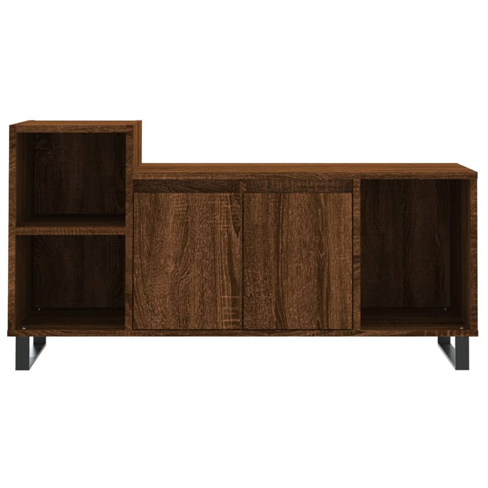vidaXL 2 Door 3 Shelf Brown Oak TV Cabinet Image 5