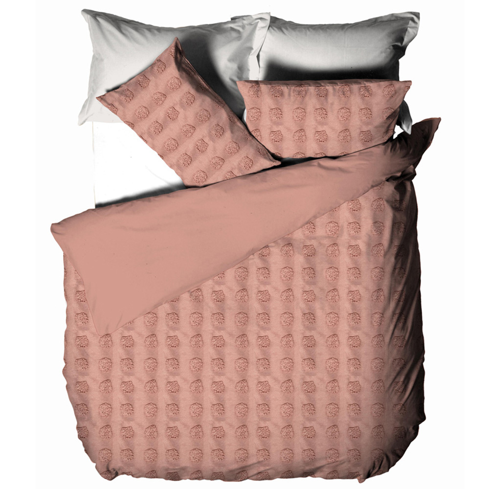 Linen House Haze Double Cream Tufted Duvet Cover Set Image 2