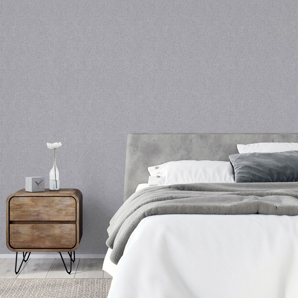 Arthouse Luxury Plain Grey Wallpaper Image 5
