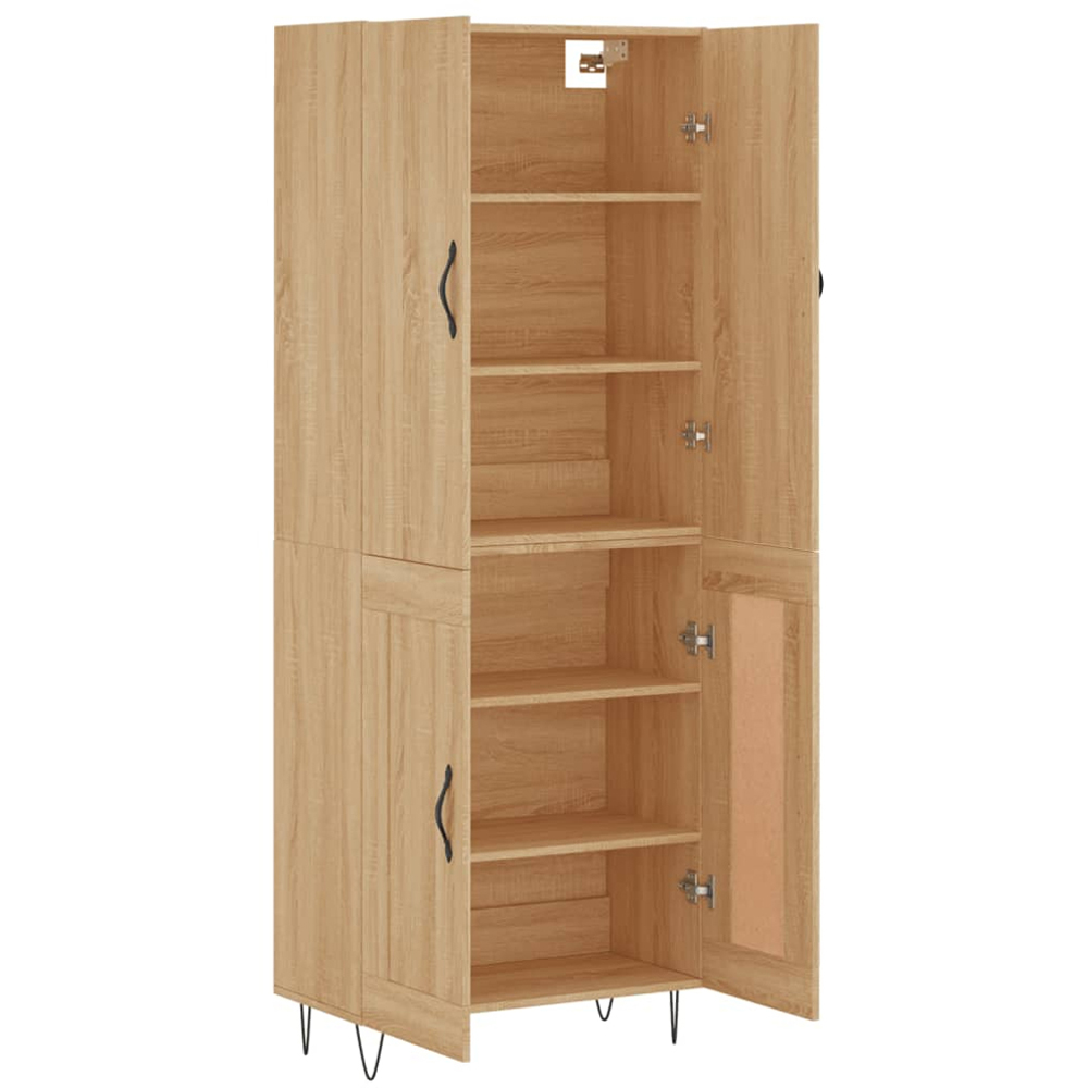 vidaXL 4 Door Sonoma Oak Highboard Image 4