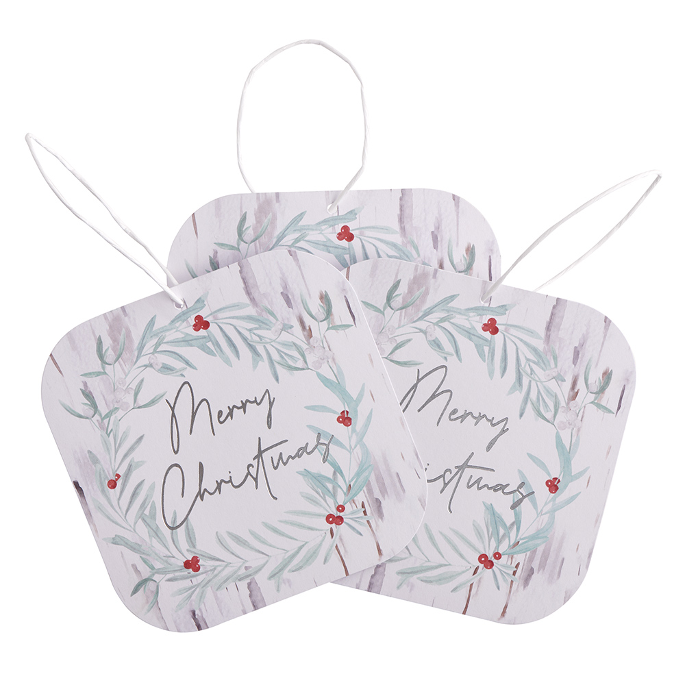 Wilko First Frost Wreath Tags 8 Pack Image 3