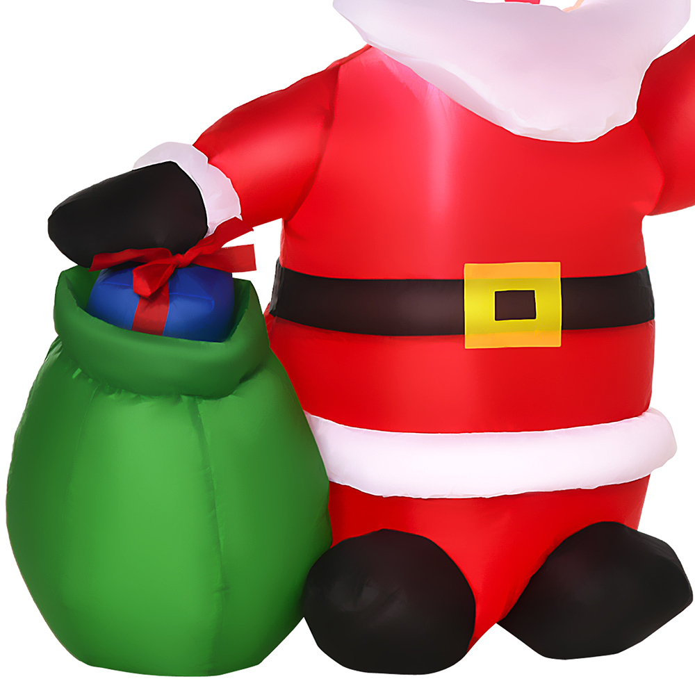 Everglow LED Inflatable Christmas Santa Claus with Gifts Decoration 3.9ft Image 4