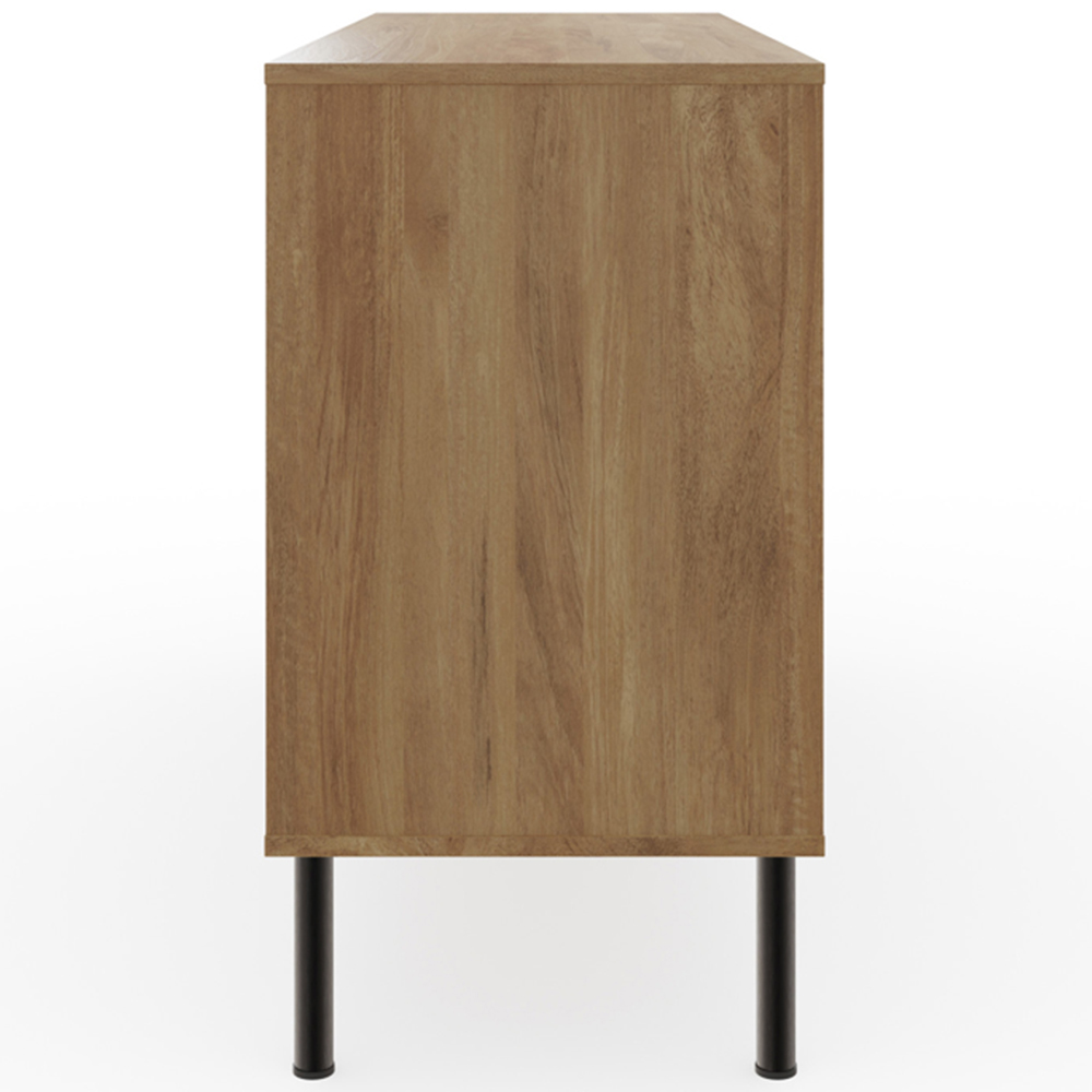 GFW Nervata 2 Door 3 Drawer Oak Sideboard Image 5