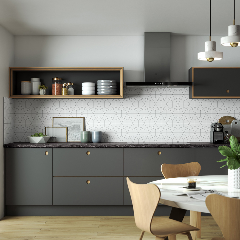 Alloy Geometry Aluminium Kitchen Splashback 3000 x 750 x 4mm Image 5