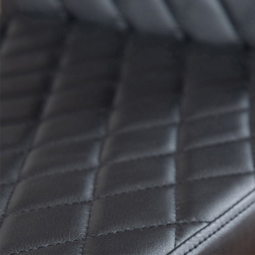 Furniturebox Fira Valera Wood Effect 6 Seater Round Dining Set Brown and Black Image 7