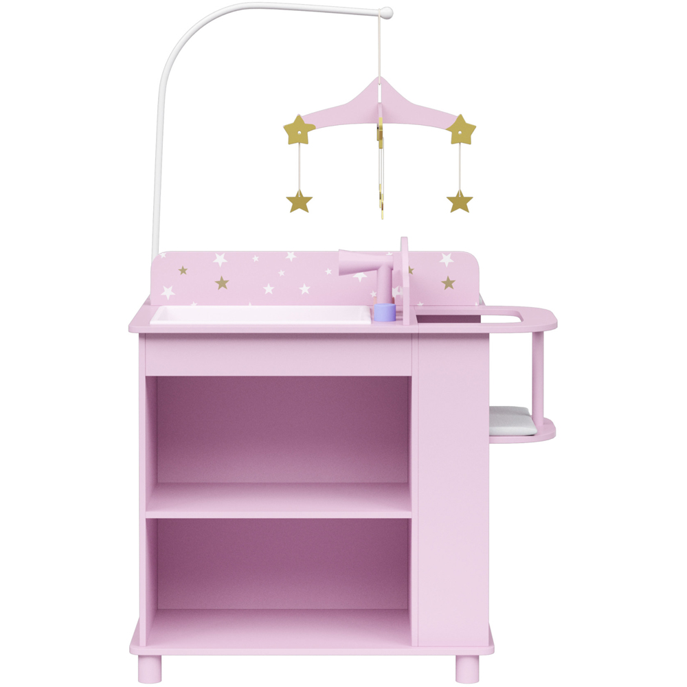 Teamson Kids Olivia's Little World Twinkle Stars Princess Baby Doll Changing Station with Storage Image 3