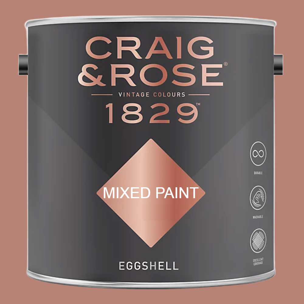 Craig & Rose 1829 Vintage Walls Wood and Metal Venetian Red Eggshell Paint 2.5L Image 2