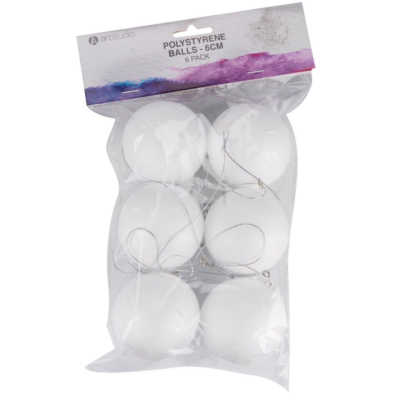 Artstudio 2.8kg Polystyrene Balls 6 Pack Image 1