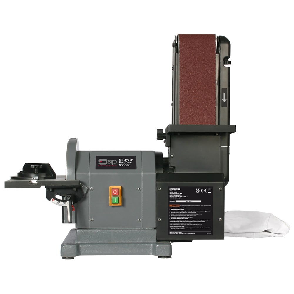SIP Belt Disc Sander 4 x 8 inch Image 2