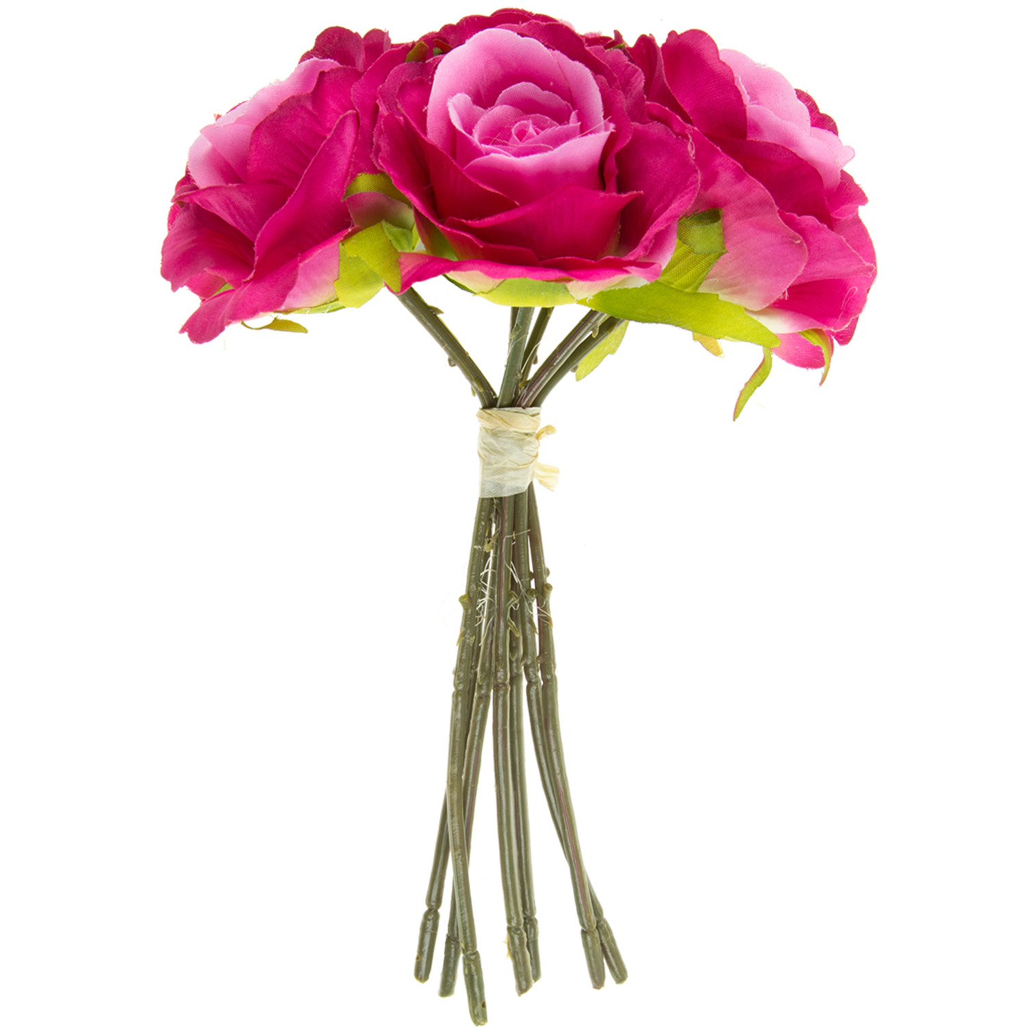 Pink Rose Stem Artificial Bouquet Image