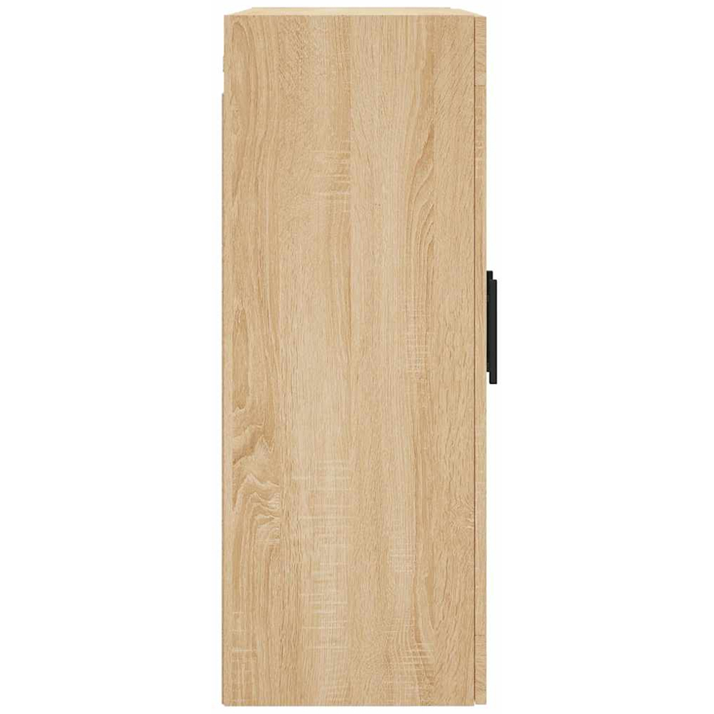 vidaXL 2 Glass Door Sonoma Oak Wall Mounted Storage Cabinet Image 6