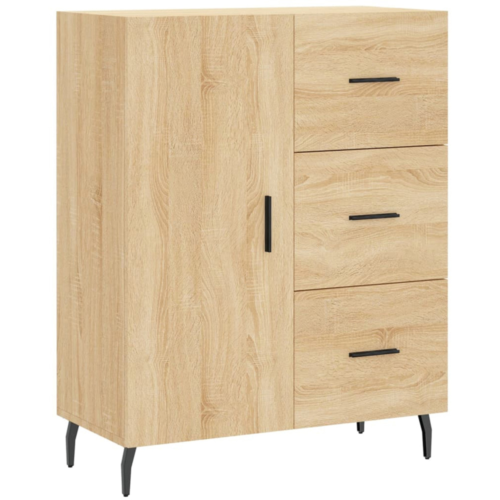 vidaXL 3 Door 3 Drawer Sonoma Oak Highboard Image 7