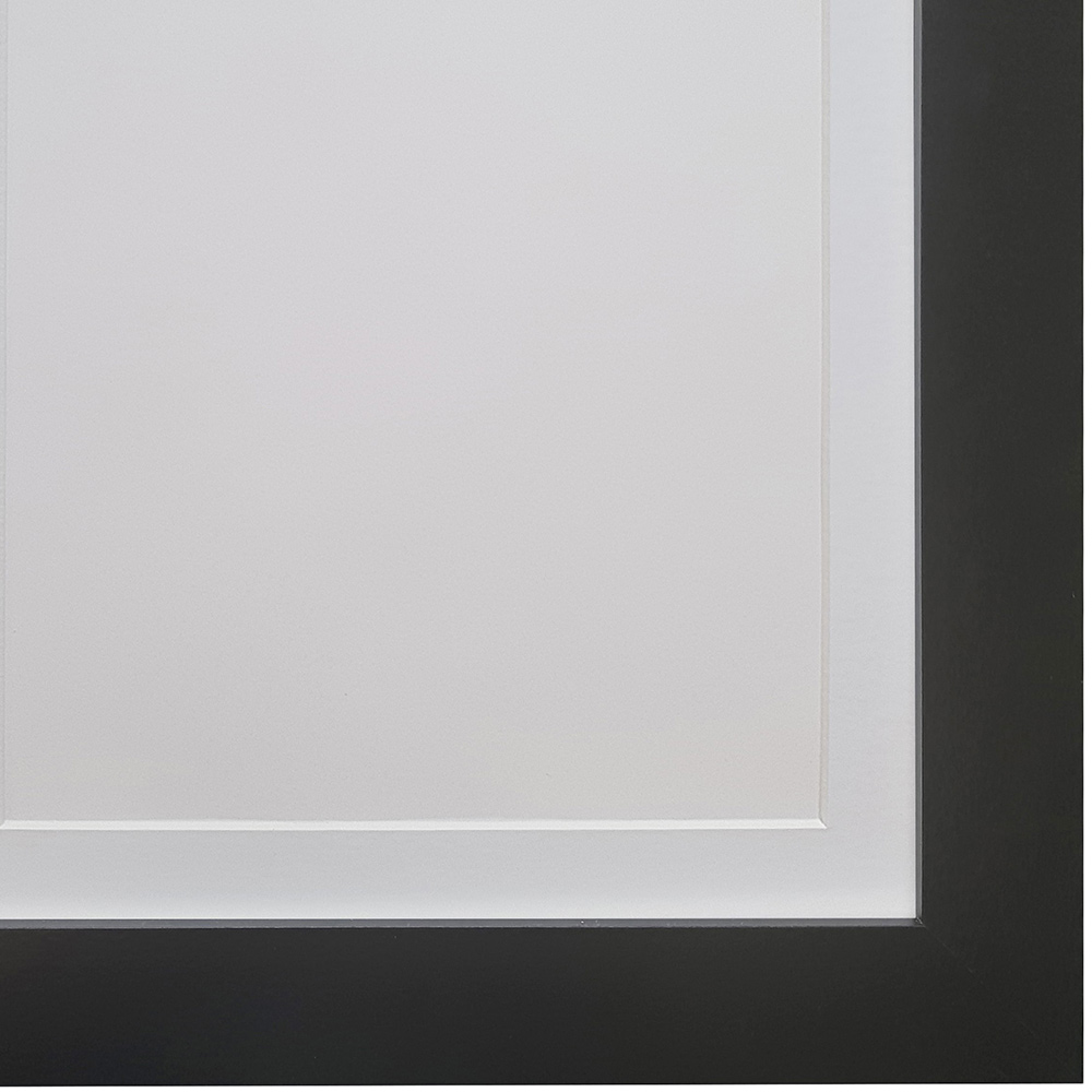 FRAMES BY POST Metro Black Frame with White Mount 16 x 12 inch Image 3