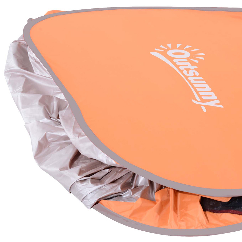 Outsunny Orange 2-Person Pop-Up UV Tent Image 5