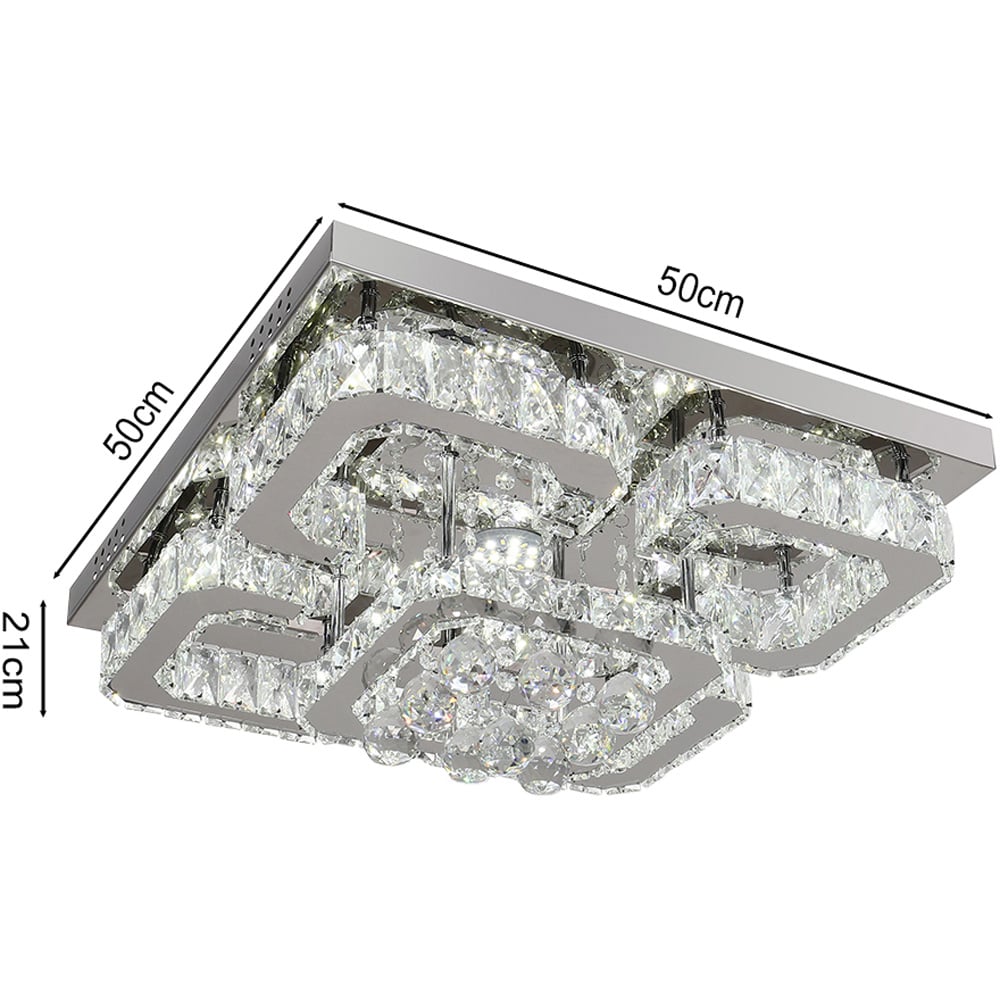 Living and Home Modern Crystal LED Ceiling Light Image 5