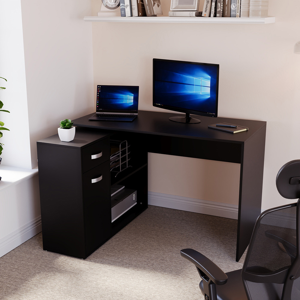 Vida Designs Longton Adjustable Desk Black Image 4